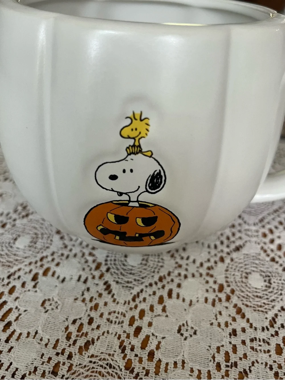 Williams Sonoma Snoopy and Woodstock Mugs